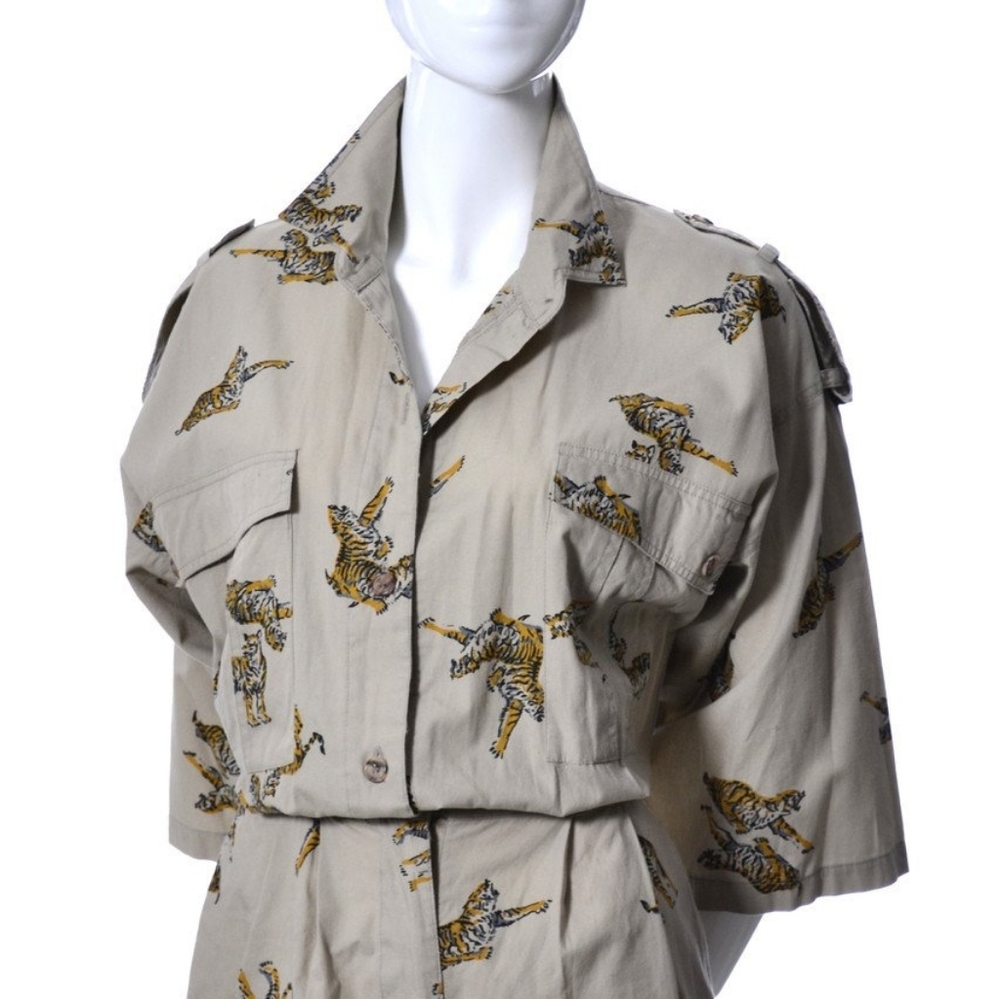 DIANE VON FURDTENBERG ANIMAL PRINT JUMPSUIT